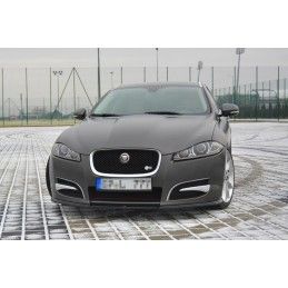 Maxton LAME DU PARE-CHOCS AVANT / SPLITTER JAGUAR XF (X250) MK1 SPORTBRAKE S-PACK Gloss Black, JA-XFS-1F-SB-FD1G Tuning.fr