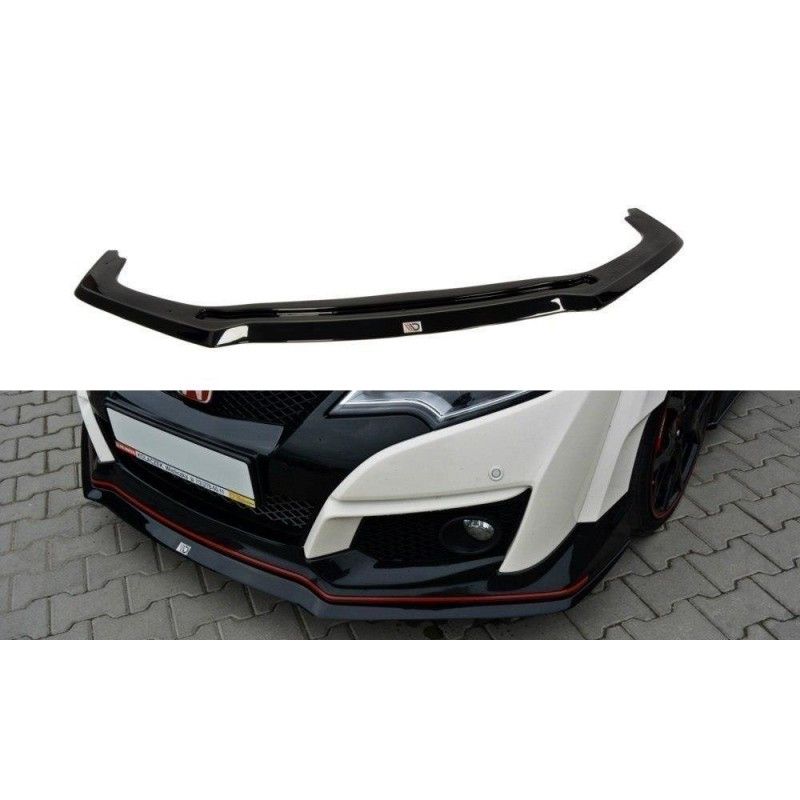 Maxton LAME DU PARE-CHOCS AVANT v.2 HONDA CIVIC IX TYPE R Gloss Black, HO-CI-9-TYPE-R-FD2G Tuning.fr