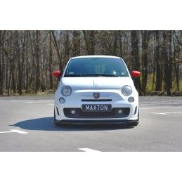 Maxton LAME DU PARE-CHOCS AVANT / SPLITTER V.2 FIAT 500 ABARTH MK1 Gloss Black, FI-500-ABARTH-FD2G Tuning.fr