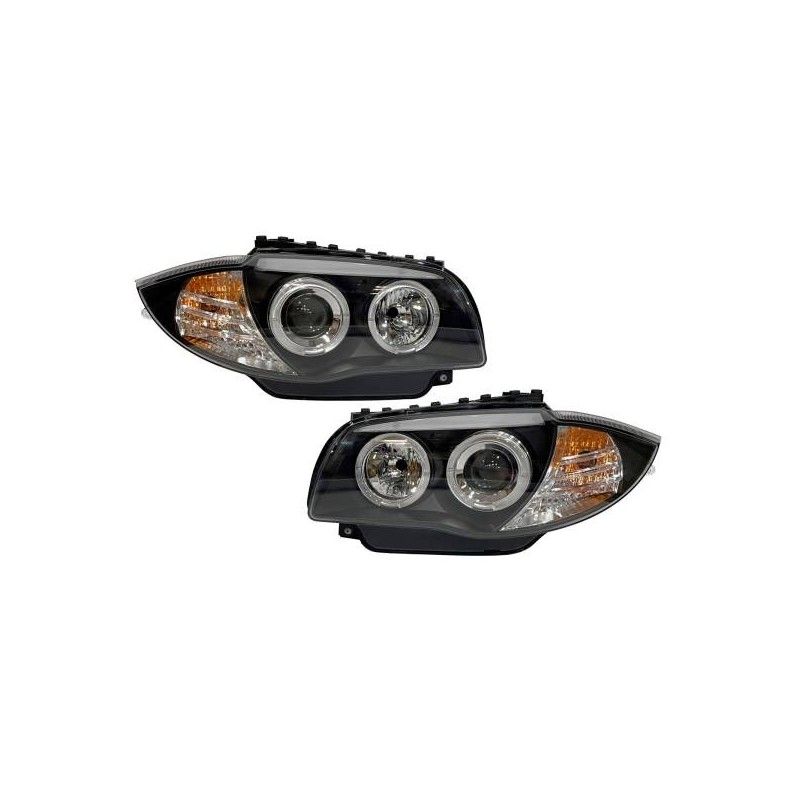 Phare Avant Yeux D'Ange BMW E87/E81/E88/E82 04-11 Noir, Bmw Phare Avant Yeux D'Ange BMW E87/E81/E88/E82 04-11 Noir, Bmw