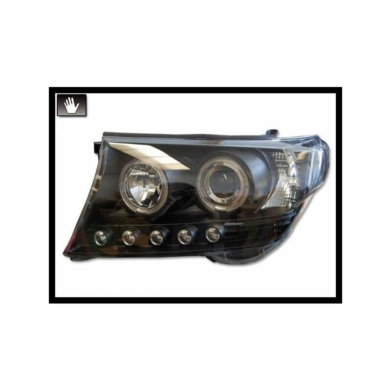 Phare Avant Lumière De Jour Toyota Land Cruiser F J200 08 Noir H1-H1, Toyota Phare Avant Lumière De Jour Toyota Land Cruiser F J200 08 Noir H1-H1, Toyota