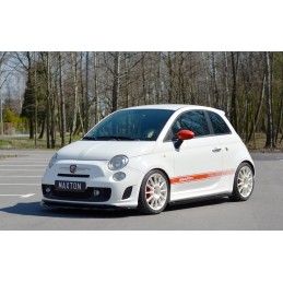 Maxton SET DES DIFFUSEUR DES BAS DE CAISSE FIAT 500 ABARTH MK1 Gloss Black, FI-500-ABARTH-SD1G Tuning.fr