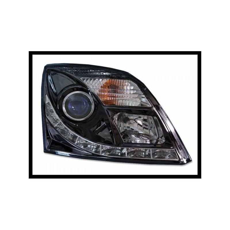 Phare Avant Avec Lumière De Jour Opel Vectra C, Noir, Opel Phare Avant Avec Lumière De Jour Opel Vectra C, Noir, Opel