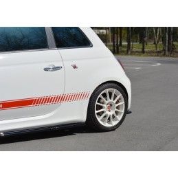 Maxton LAME DU PARE-CHOCS ARRIERE FIAT 500 ABARTH MK1 Gloss Black, FI-500-ABARTH-RSD1G Tuning.fr