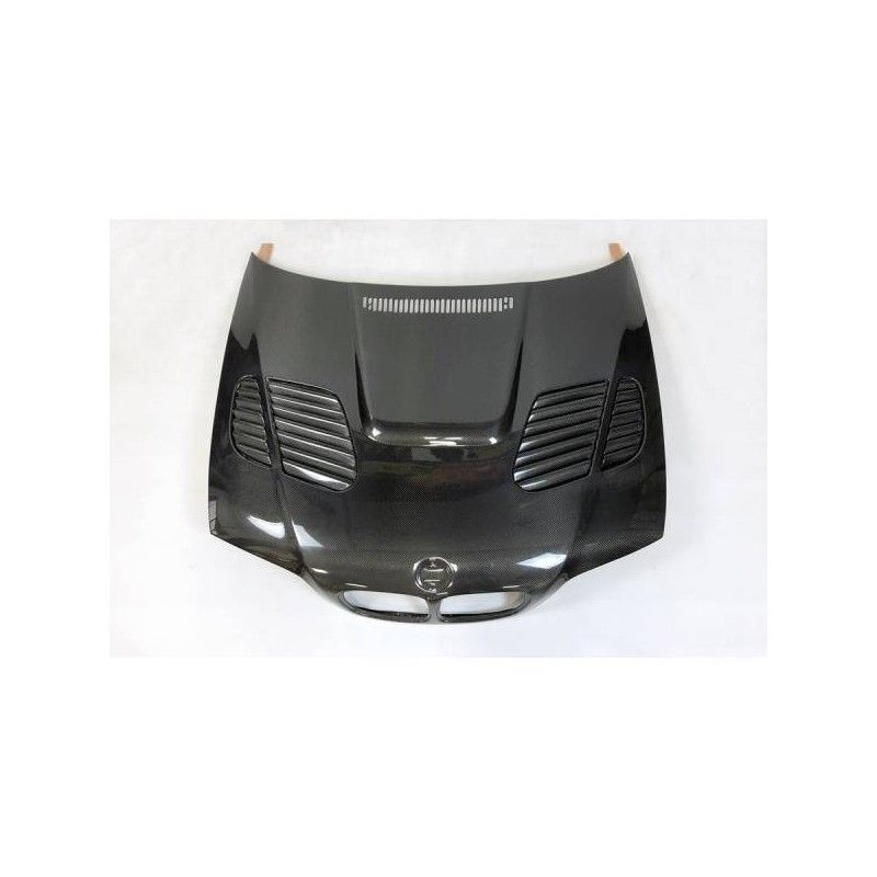 Capot Carbone BMW E46 '98-01 2P Look M3 GTR, Serie 3 E46/ M3 Capot Carbone BMW E46 '98-01 2P Look M3 GTR, Serie 3 E46/ M3