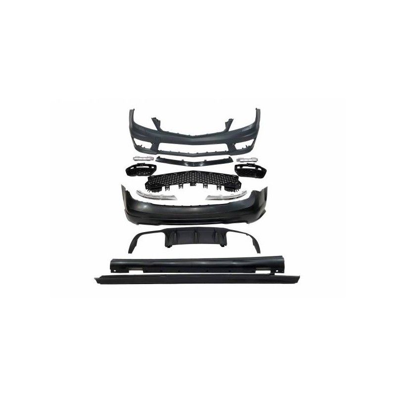 Kit De Carrosserie Mercedes W204 4P 2007-2013 Look AMG, W204 Kit De Carrosserie Mercedes W204 4P 2007-2013 Look AMG, W204