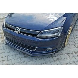 Maxton LAME DU PARE-CHOCS AVANT V.2 VOLKSWAGEN JETTA MK6 SEDAN AVANT FACELIFT Gloss Black, VW-JE-6-FD2G Tuning.fr