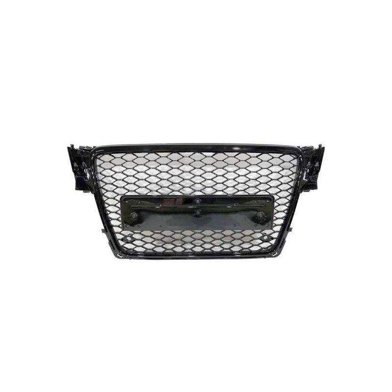 Calandre Audi A4 Look RS4 B8 2009-2012 Noire, A4/S4 B8 Calandre Audi A4 Look RS4 B8 2009-2012 Noire, A4/S4 B8