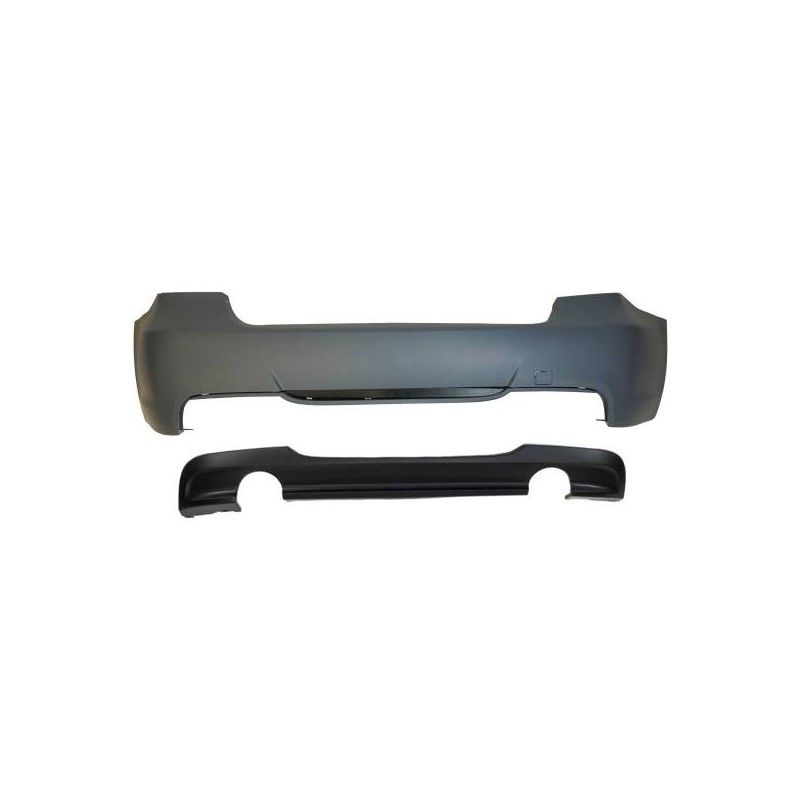 Pare-Choc Arrière BMW E90 Look M Tech Double Sortie ABS, Serie 3 E90/ E91 Pare-Choc Arrière BMW E90 Look M Tech Double Sortie ABS, Serie 3 E90/ E91