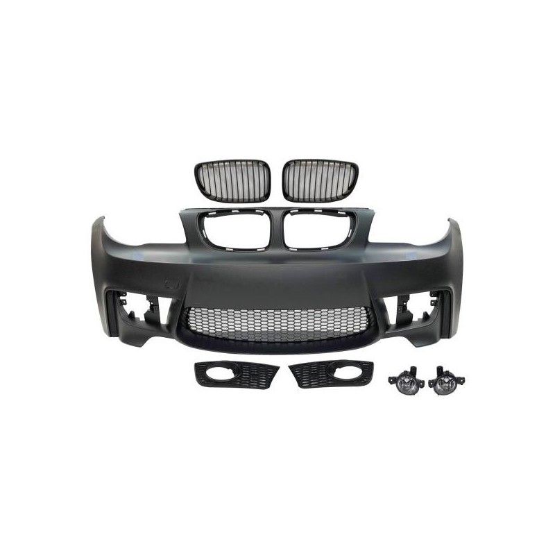 Pare-Choc Avant BMW E82/E88/E87/E81 Look M1 05-11 Antibrouillard, Serie 1 E81/ E82/ E87/ E88 Pare-Choc Avant BMW E82/E88/E87/E81 Look M1 05-11 Antibrouillard, Serie 1 E81/ E82/ E87/ E88