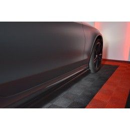 SET DES DIFFUSEUR DES BAS DE CAISSE MERCEDES- BENZ C-CLASS W205 COUPE AMG-LINE Noir Brillant