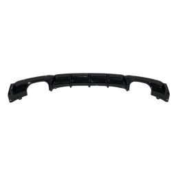 Diffuseur Arrière BMW F30 / F31 Look M Performance 2 Sorties Noir brillant, Serie 3 F30/ F31