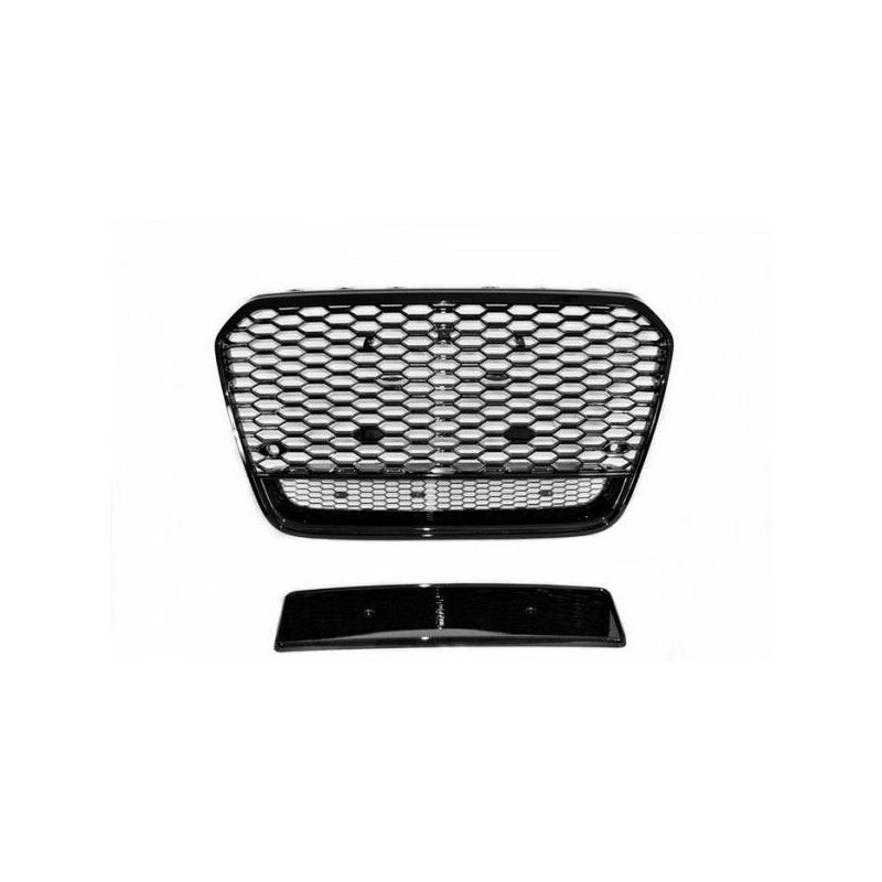 Calandre Audi A6 11-14 Look RS6 Noir II, A6/S6/RS6 4G C7 Calandre Audi A6 11-14 Look RS6 Noir II, A6/S6/RS6 4G C7