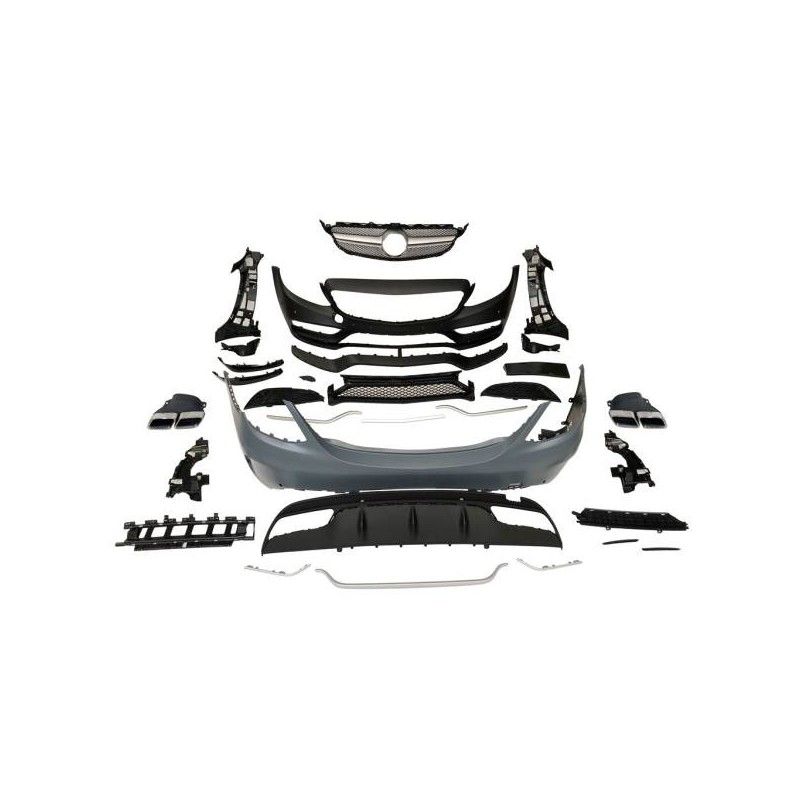Kit De Carrosserie Mercedes W205 2014-2018 4P Look C63, Mercedes Kit De Carrosserie Mercedes W205 2014-2018 4P Look C63, Mercedes