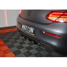 RAJOUT DU PARE-CHOCS ARRIERE MERCEDES- BENZ C-CLASS W205 COUPE AMG-LINE Noir Brillant