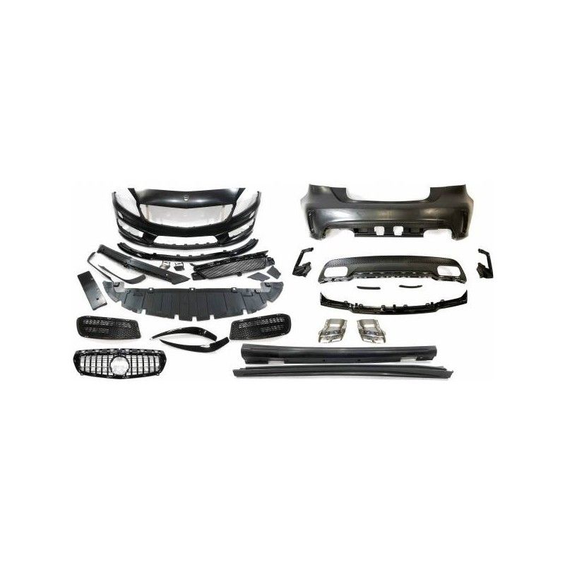 Kit De Carrosserie Mercedes W176 A45 2012-2015 Look AMG Calandre, Mercedes Kit De Carrosserie Mercedes W176 A45 2012-2015 Look AMG Calandre, Mercedes