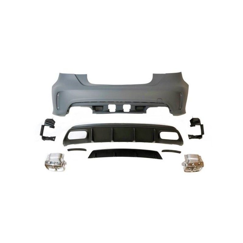 Pare-Choc Arièrre Mercedes W176 2012-2017 A45 Look AMG Stationnement., Mercedes Pare-Choc Arièrre Mercedes W176 2012-2017 A45 Look AMG Stationnement., Mercedes