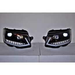 Phare Avant Lumière De Jour Real Volkswagen T6 Noir DRL, Volkswagen