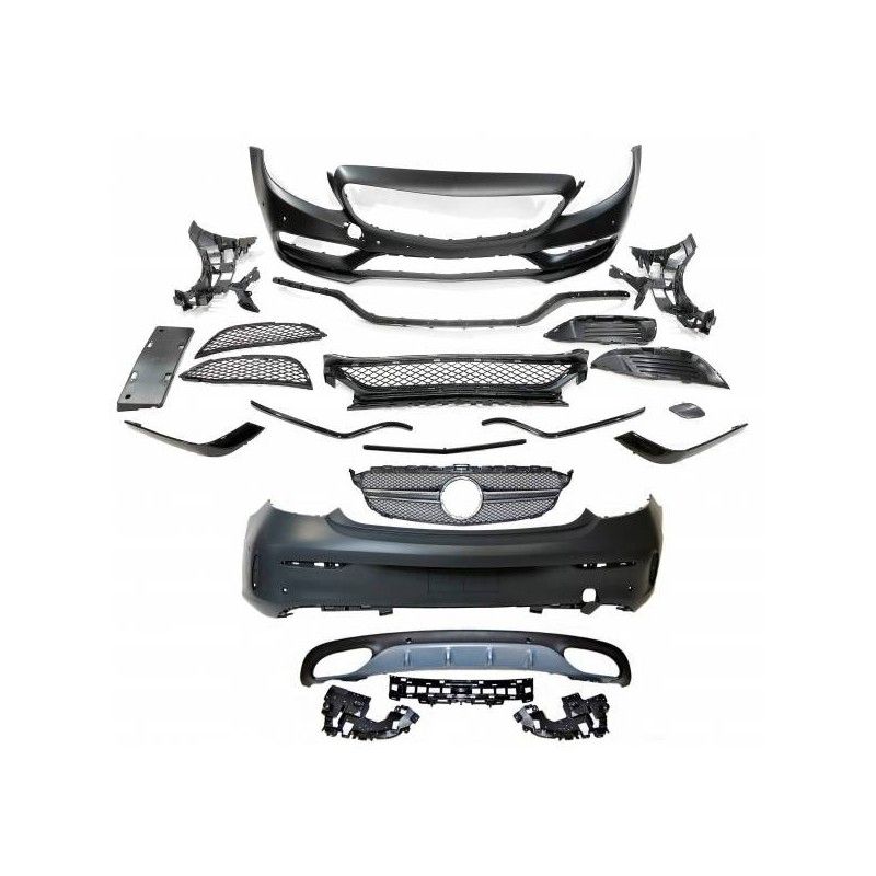 Kit De Carrosserie Mercedes W205 2014-2018 Coupe Look AMG, Mercedes Kit De Carrosserie Mercedes W205 2014-2018 Coupe Look AMG, Mercedes