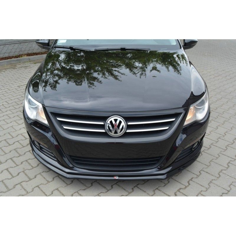 Maxton LAME DU PARE-CHOCS AVANT / SPLITTER V.2 VW PASSAT CC STANDARD Gloss Black, VW-PA-CC-FD2G Tuning.fr