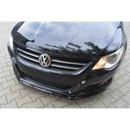 Maxton LAME DU PARE-CHOCS AVANT / SPLITTER V.2 VW PASSAT CC STANDARD Gloss Black, VW-PA-CC-FD2G Tuning.fr