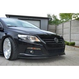 Maxton LAME DU PARE-CHOCS AVANT / SPLITTER V.2 VW PASSAT CC STANDARD Gloss Black, VW-PA-CC-FD2G Tuning.fr