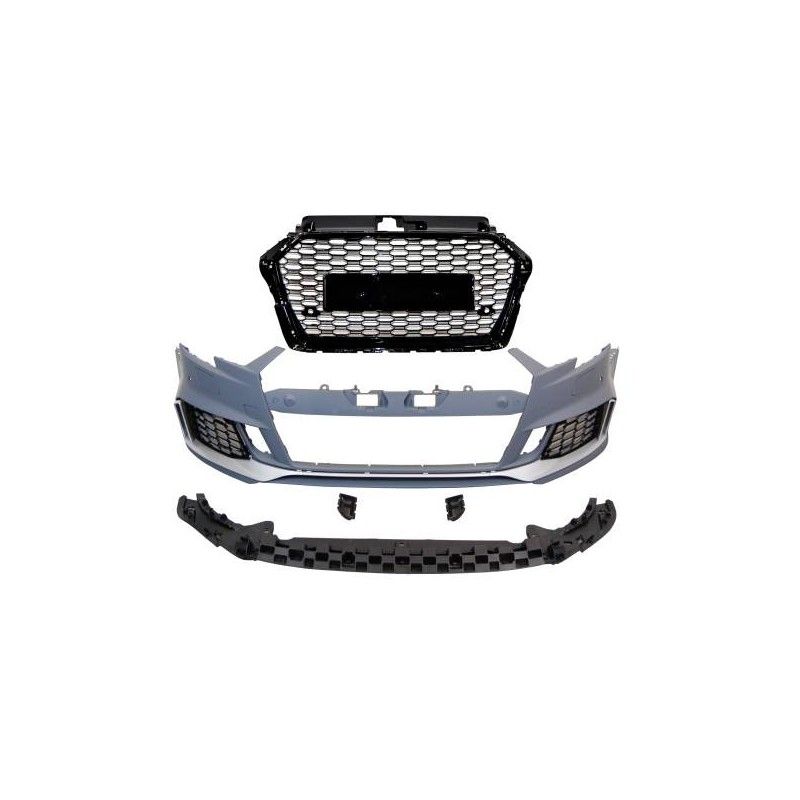 Pare-Choc Avant Audi A3 2016-2019 4 Porte / Cabriolet Look RS3, Audi Pare-Choc Avant Audi A3 2016-2019 4 Porte / Cabriolet Look RS3, Audi