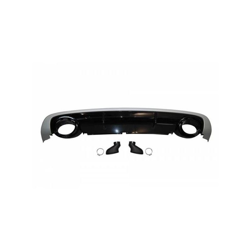 Diffuseur Arrière Audi A6 Sedan / Avant C6 2009-2012 Look RS6 ABS, Audi Diffuseur Arrière Audi A6 Sedan / Avant C6 2009-2012 Look RS6 ABS, Audi