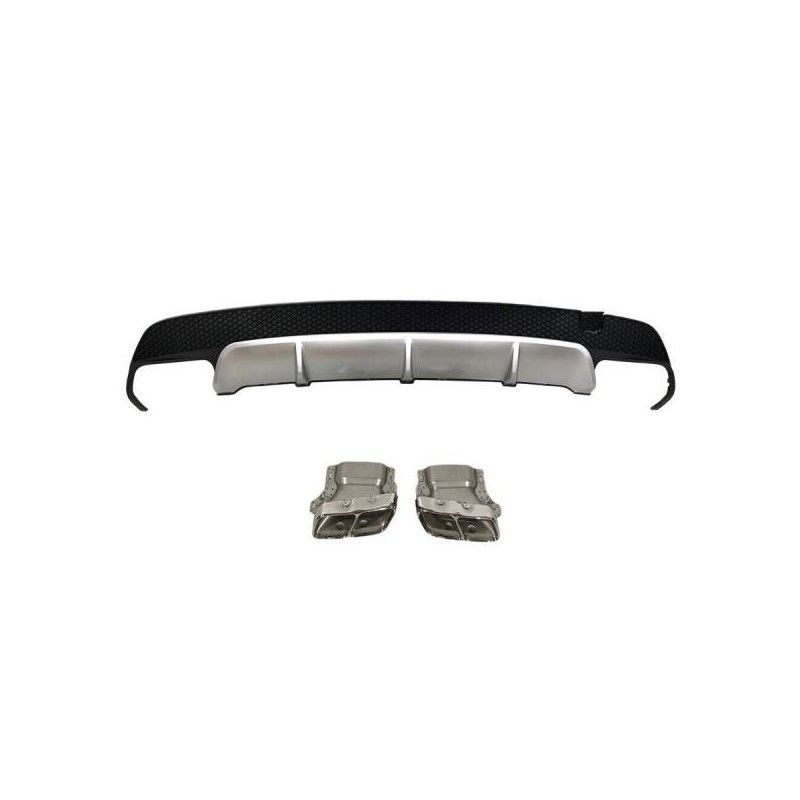 Diffuseur Arrière Mercedes CLA W117 2013-2018 4P/SW Look A45 ABS, Mercedes Diffuseur Arrière Mercedes CLA W117 2013-2018 4P/SW Look A45 ABS, Mercedes