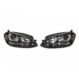 Phare Avant Lumière De Jour Volkswagen Golf 7 Xenon DRL Noir, Volkswagen