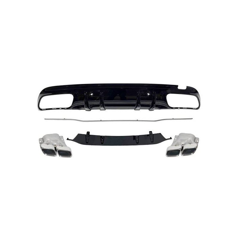 Déflecteur Arrière Mercedes W205 2019 4P / SW Look C63 ABS, Mercedes Déflecteur Arrière Mercedes W205 2019 4P / SW Look C63 ABS, Mercedes