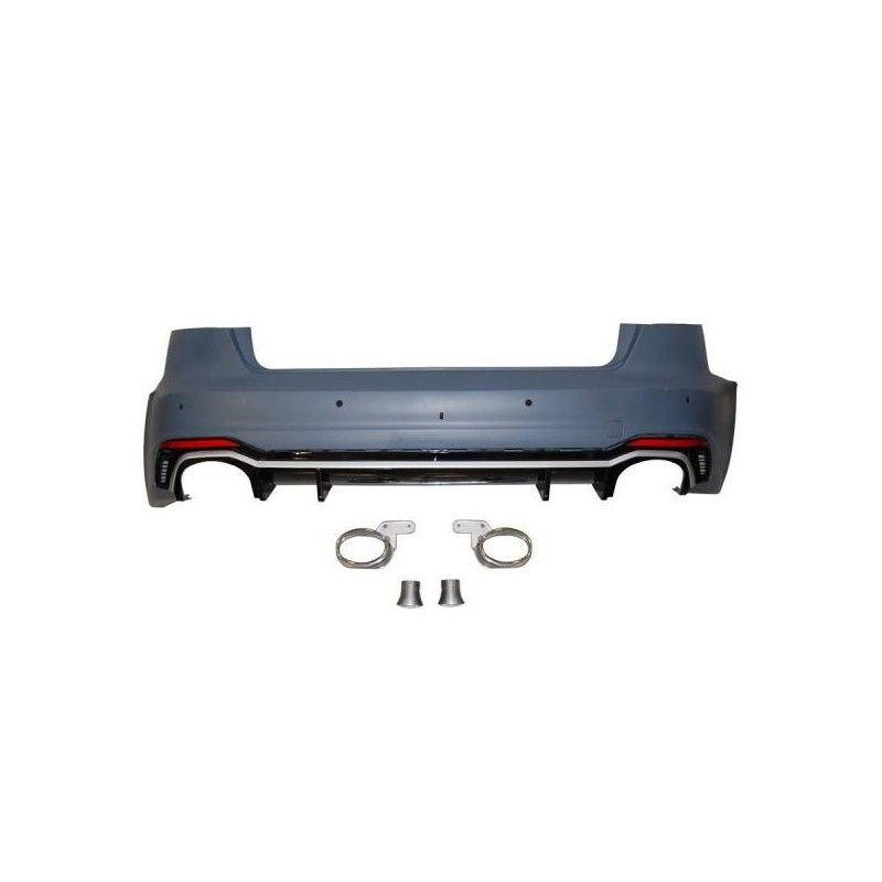 Pare-Choc Arrière Audi A4 B9 2016 4 Porte Look RS4, Audi Pare-Choc Arrière Audi A4 B9 2016 4 Porte Look RS4, Audi