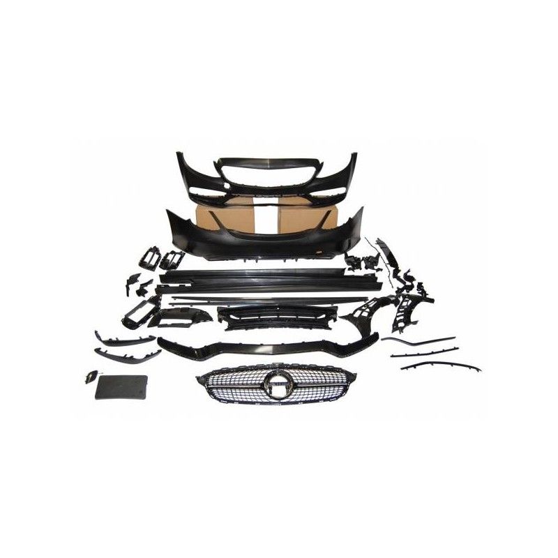 Kit De Carrosserie Mercedes W205 4P 2014-2021 Look C63 2019 Diamond, Mercedes Kit De Carrosserie Mercedes W205 4P 2014-2021 Look C63 2019 Diamond, Mercedes