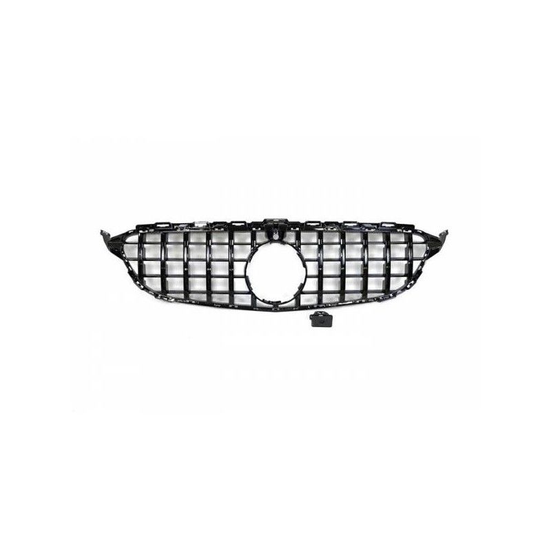 Calandre Mercedes W205 2019 Look GT Camèra, Mercedes Calandre Mercedes W205 2019 Look GT Camèra, Mercedes