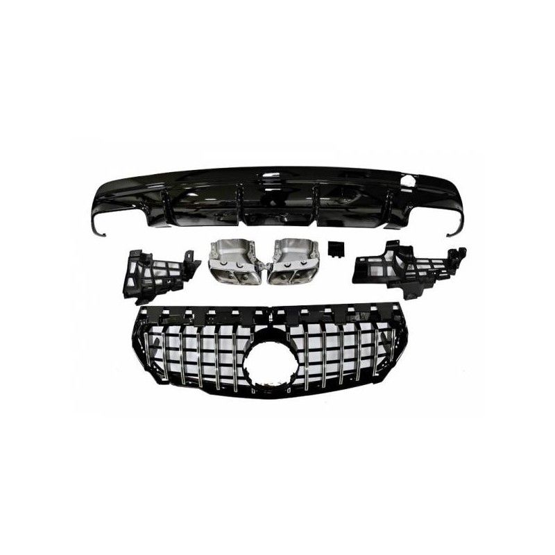 Kit De Carrosserie Mercedes CLA W117 2016-2018 4D/SW Style Facelift look A45, Mercedes Kit De Carrosserie Mercedes CLA W117 2016-2018 4D/SW Style Facelift look A45, Mercedes