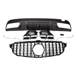 Kit De Carrosserie Mercedes W205 2014-2018 4P / SW Look C63, Mercedes