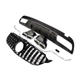 Kit De Carrosserie Mercedes W205 2014-2018 4P / SW Look C63, Mercedes