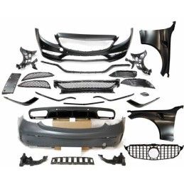 Kit De Carrosserie Mercedes W205 2014-2018 Coupe Look AMG C63, Mercedes