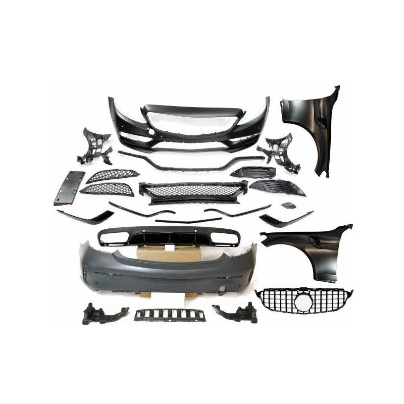 Kit De Carrosserie Mercedes W205 2014-2018 Coupe Look AMG C63, Mercedes Kit De Carrosserie Mercedes W205 2014-2018 Coupe Look AMG C63, Mercedes