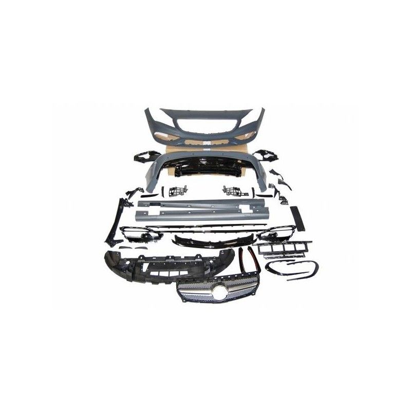 Kit De Carrosserie Mercedes W117 2013-2018 4P / SW LCI Look AMG A45 II Calandre, Mercedes Kit De Carrosserie Mercedes W117 2013-2018 4P / SW LCI Look AMG A45 II Calandre, Mercedes