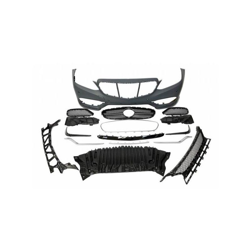 Pare-Choc Avant Mercedes W212 2014-2015 Look E63, Mercedes Pare-Choc Avant Mercedes W212 2014-2015 Look E63, Mercedes
