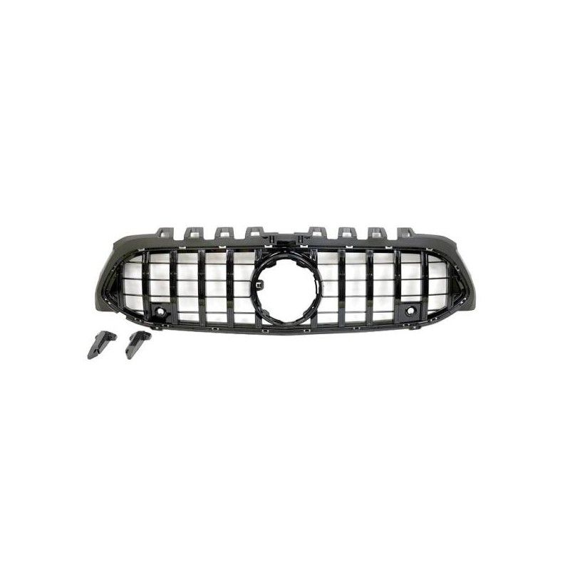Calandre Mercedes W177 / V177 Look GTR Caméra 360 Noir brillant, Mercedes Calandre Mercedes W177 / V177 Look GTR Caméra 360 Noir brillant, Mercedes