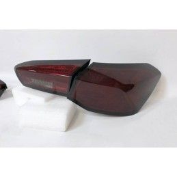 Feux Arrières Ford Focus MK4 2018 Led Rouge Fumé Led clignotant séquentiel, Ford