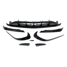 Déflecteur Avant Mercedes W176 16-18 Look AMG A45 Noir brillant, Mercedes