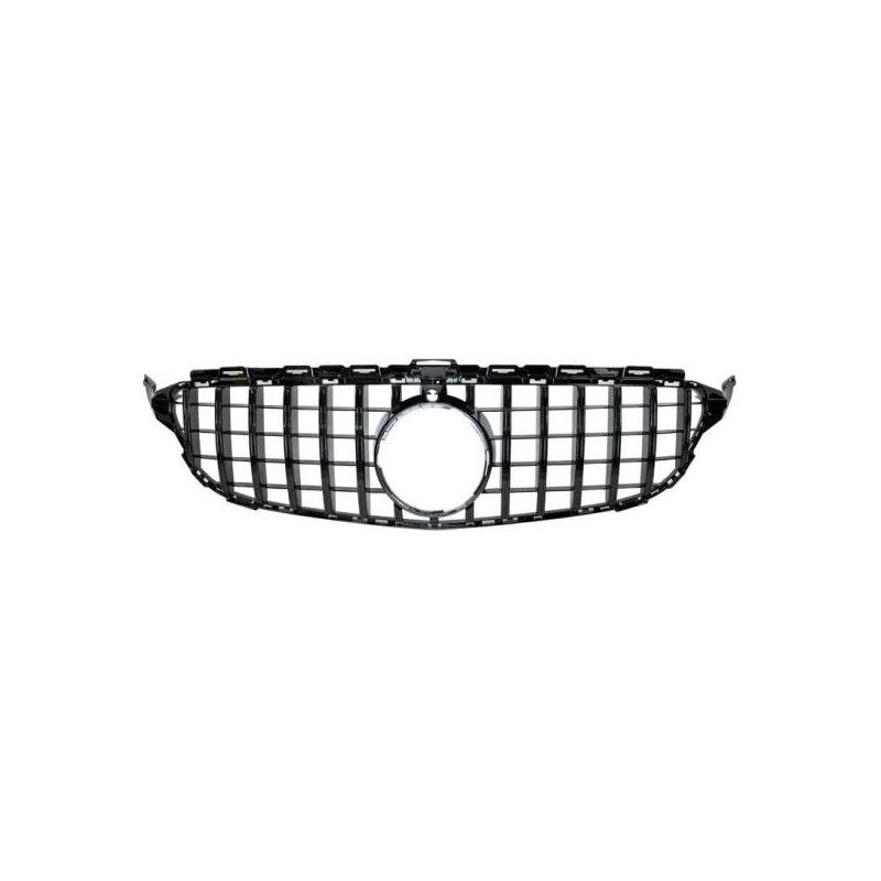 Calandre Mercedes W205 2015-2018 Full Black Caméra, Mercedes Calandre Mercedes W205 2015-2018 Full Black Caméra, Mercedes