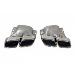 Sortie D'Échappement Mercedes W205 2019 Chrome, Mercedes