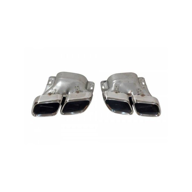 Sortie D'Échappement Mercedes W205 2019 Chrome, Mercedes Sortie D'Échappement Mercedes W205 2019 Chrome, Mercedes