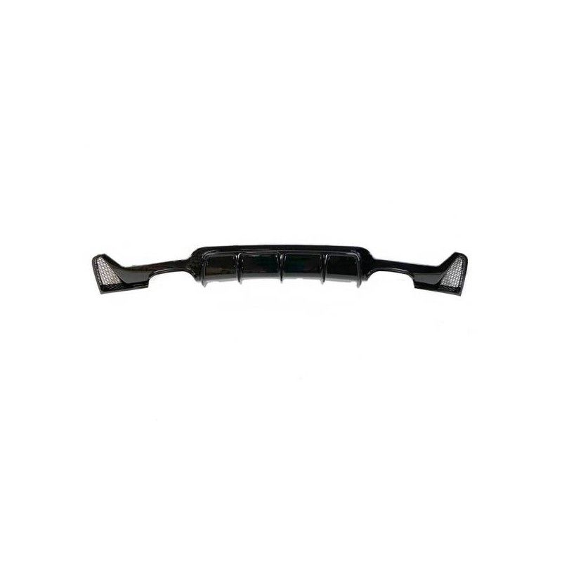 Diffuseur Arrière BMW F32 / F33 / F36 Look M Performance 2 Sorties Double Noir brillant, Bmw Diffuseur Arrière BMW F32 / F33 / F36 Look M Performance 2 Sorties Double Noir brillant, Bmw