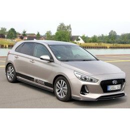 LAME AVANT MAXTON / SPLITTER V.1 HYUNDAI I30 MK3 HATCHBACK Noir Brillant