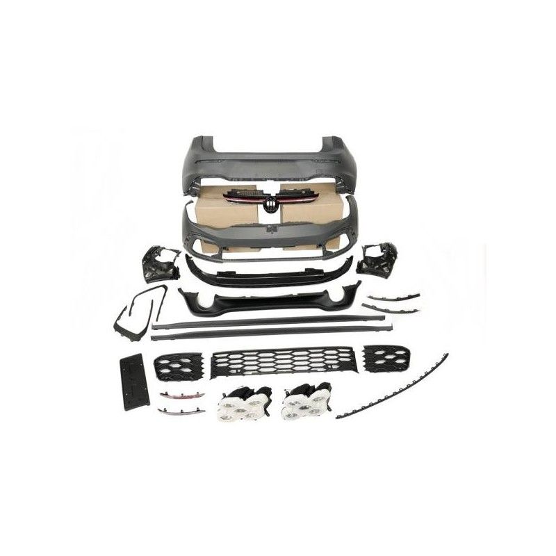 Kit De Carrosserie Volkswagen Golf 8 2019-2023 3/5P Look GTI 2 Sorties, Volkswagen Kit De Carrosserie Volkswagen Golf 8 2019-2023 3/5P Look GTI 2 Sorties, Volkswagen